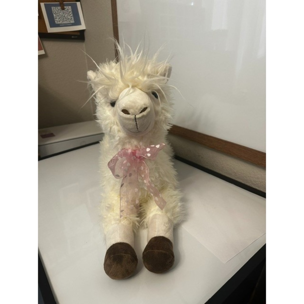 Animal Adventure "Wild for Style" Shaggy White Llama 14x25"